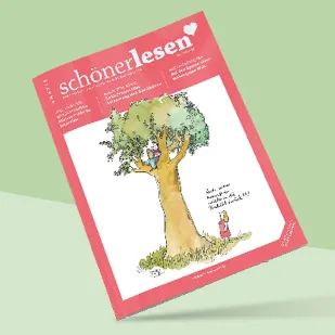 Schöner Lesen Ausgabe auf grünem Hintergrund